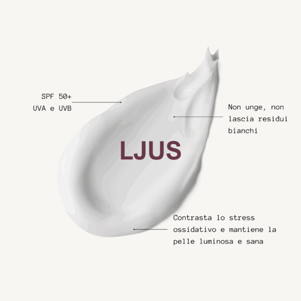 LJUS CREMA VISO PROTETTIVA SPF 50 Difende la tua pelle - immagine 2